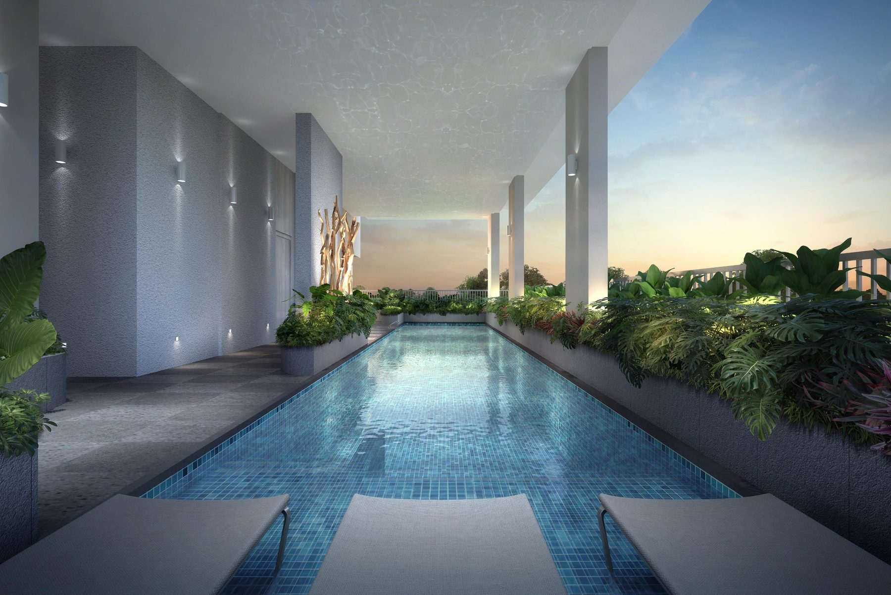 12m lap pool on level 2 (artist’s impression)